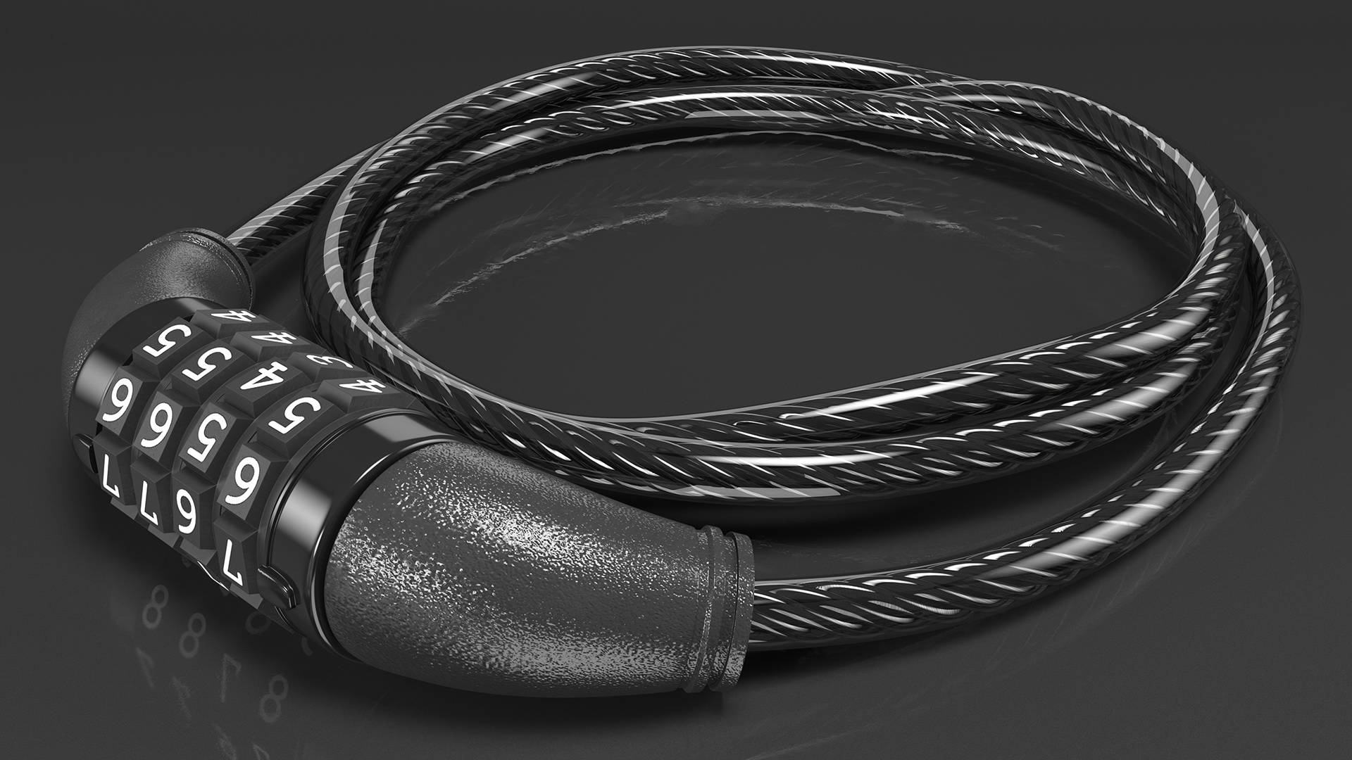 Master Lock Combination Cable Lock 3D model