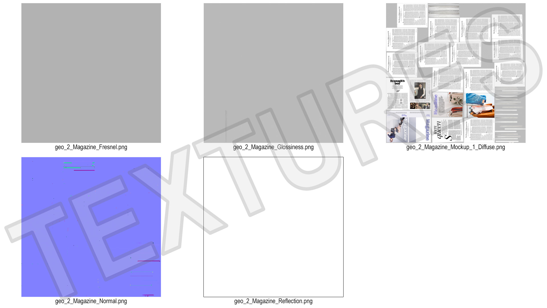 3D Open Fashion Magazine Mockup model