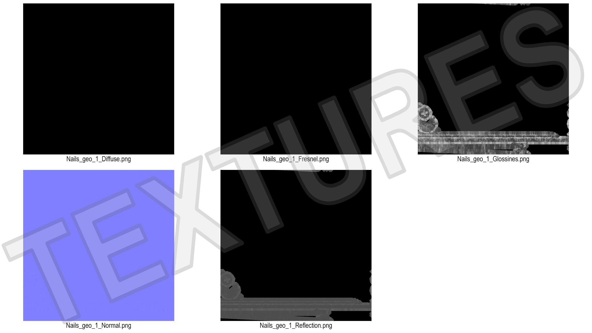 3D Drywall Nails model