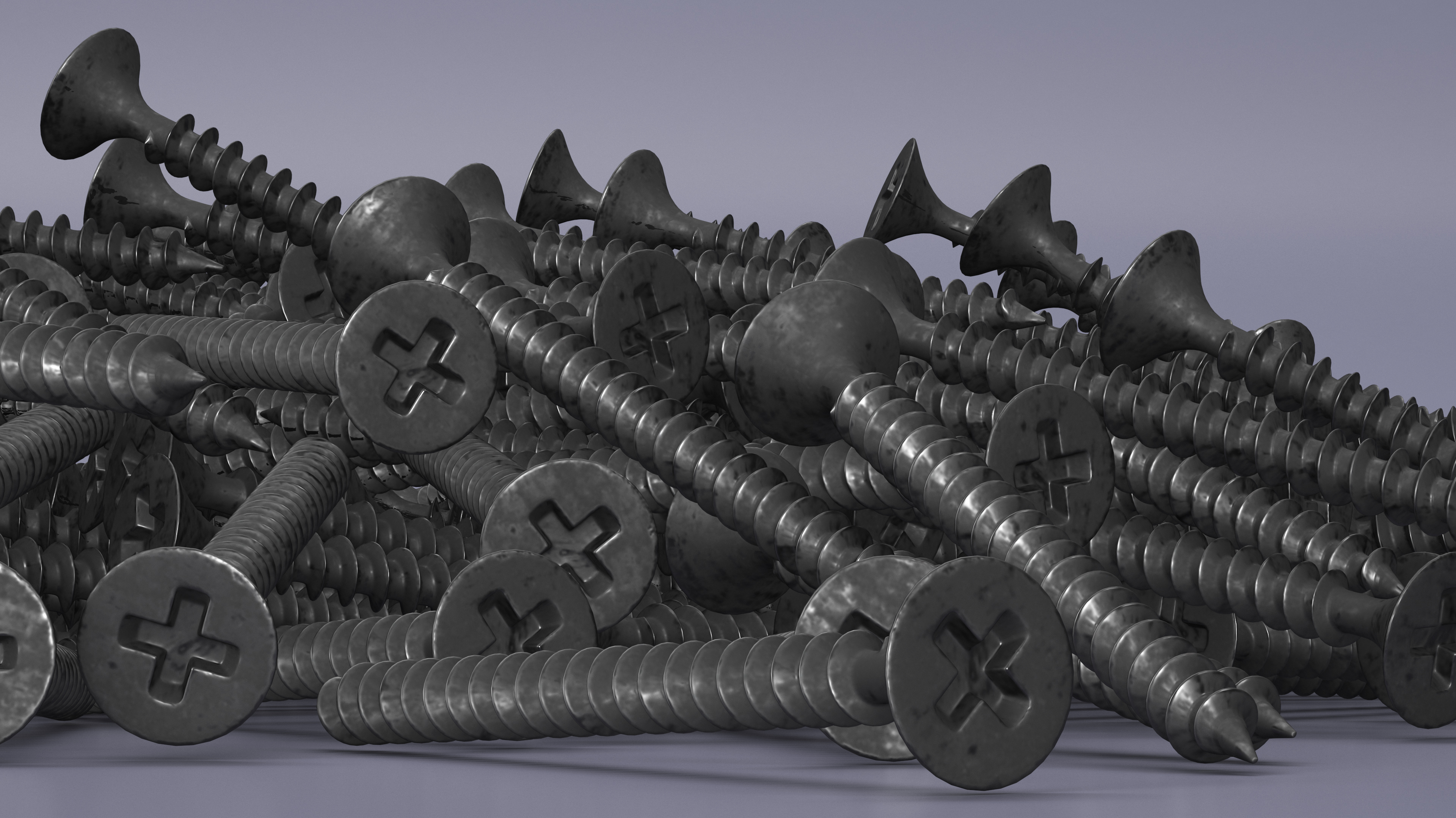 3D Drywall Nails model