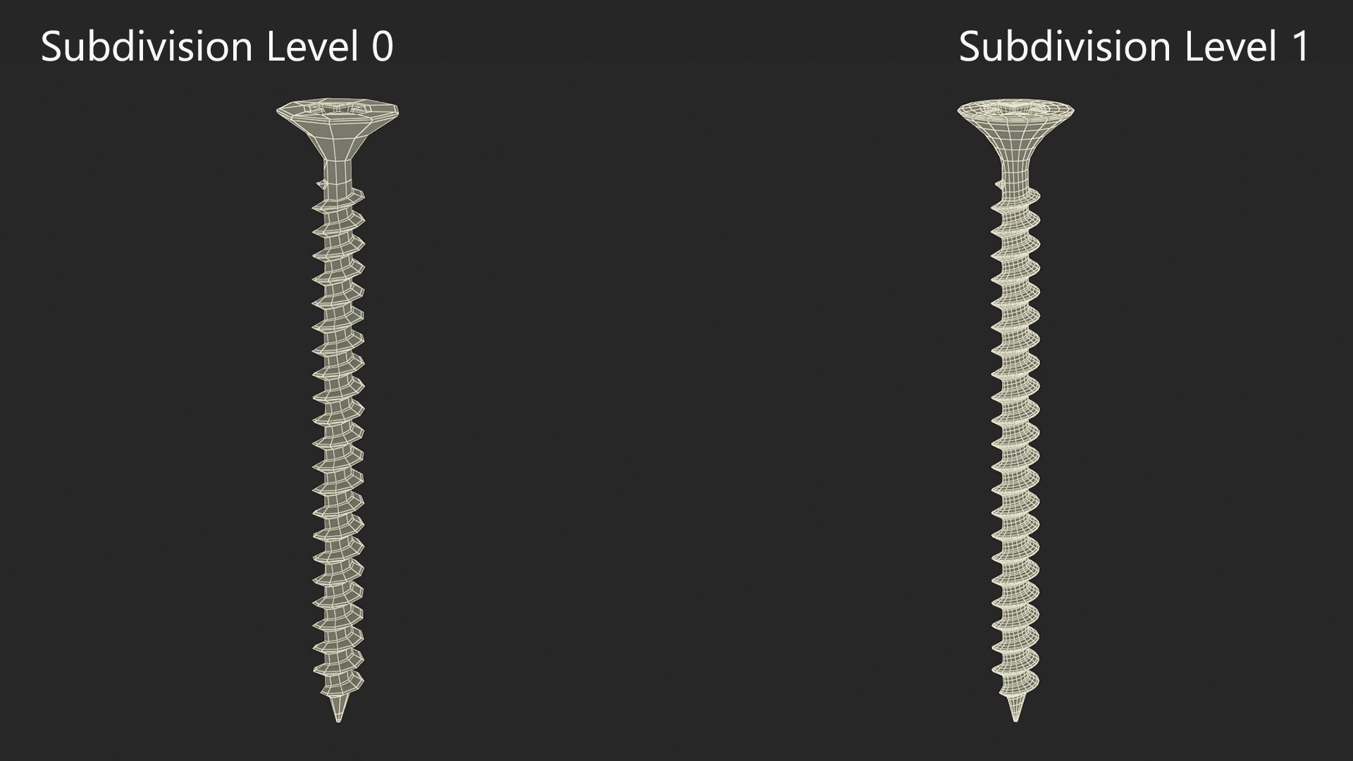 3D Drywall Nails model