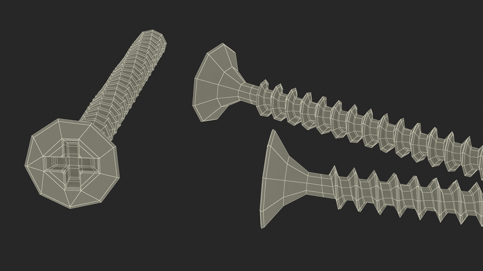 3D Drywall Nails model