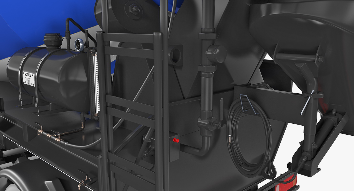 3D Semi Trailer Mixer model
