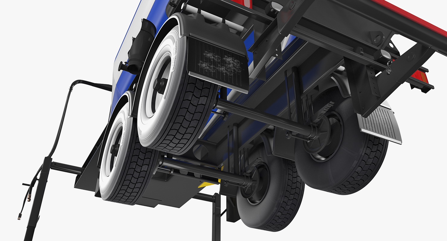 3D Semi Trailer Mixer model