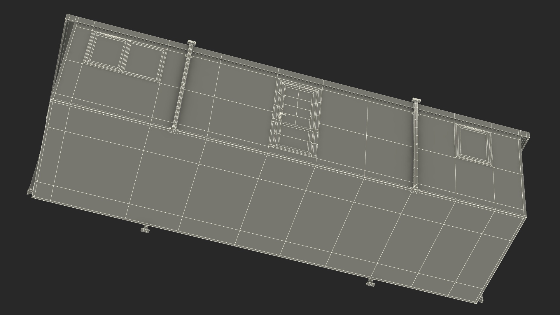 Prefabricated Portable Container Office 3D model