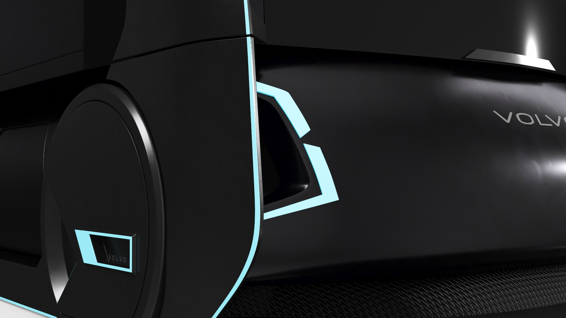 3D model Futuristic Volvo Autonomous Carrier