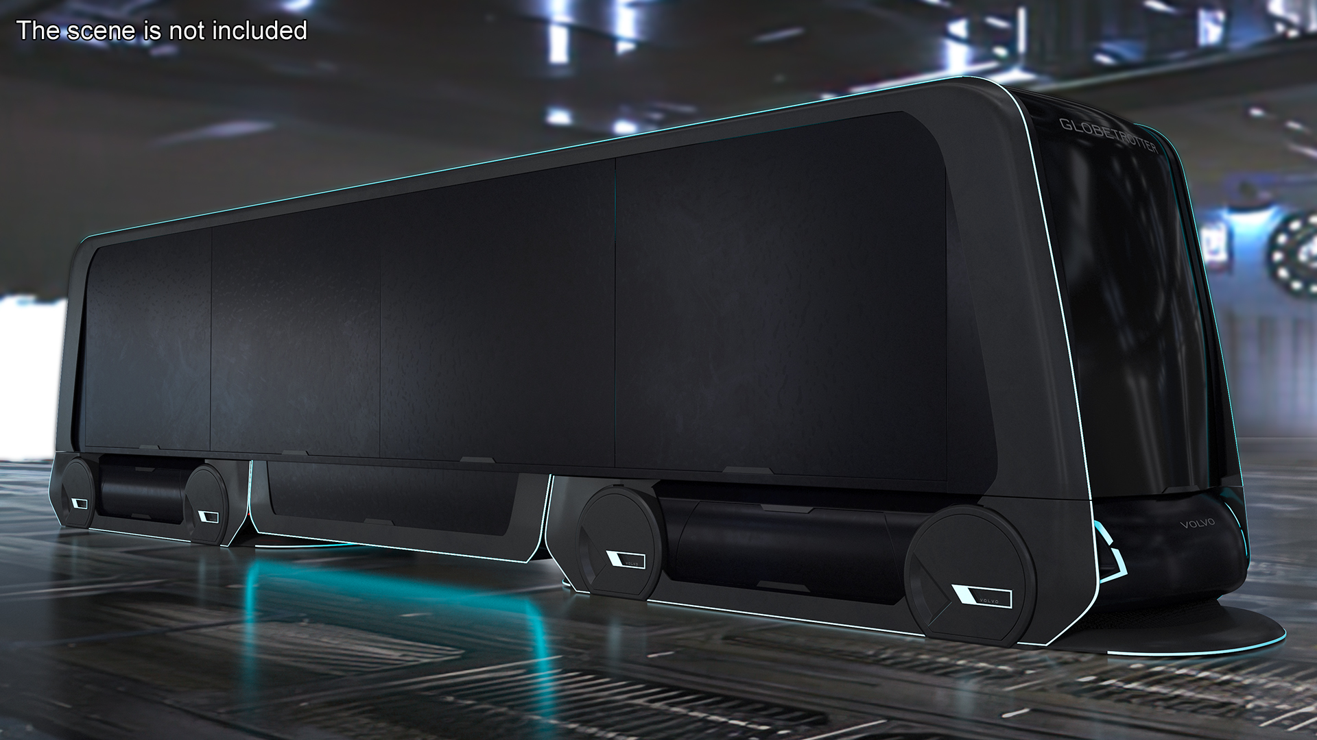 3D model Futuristic Volvo Autonomous Carrier