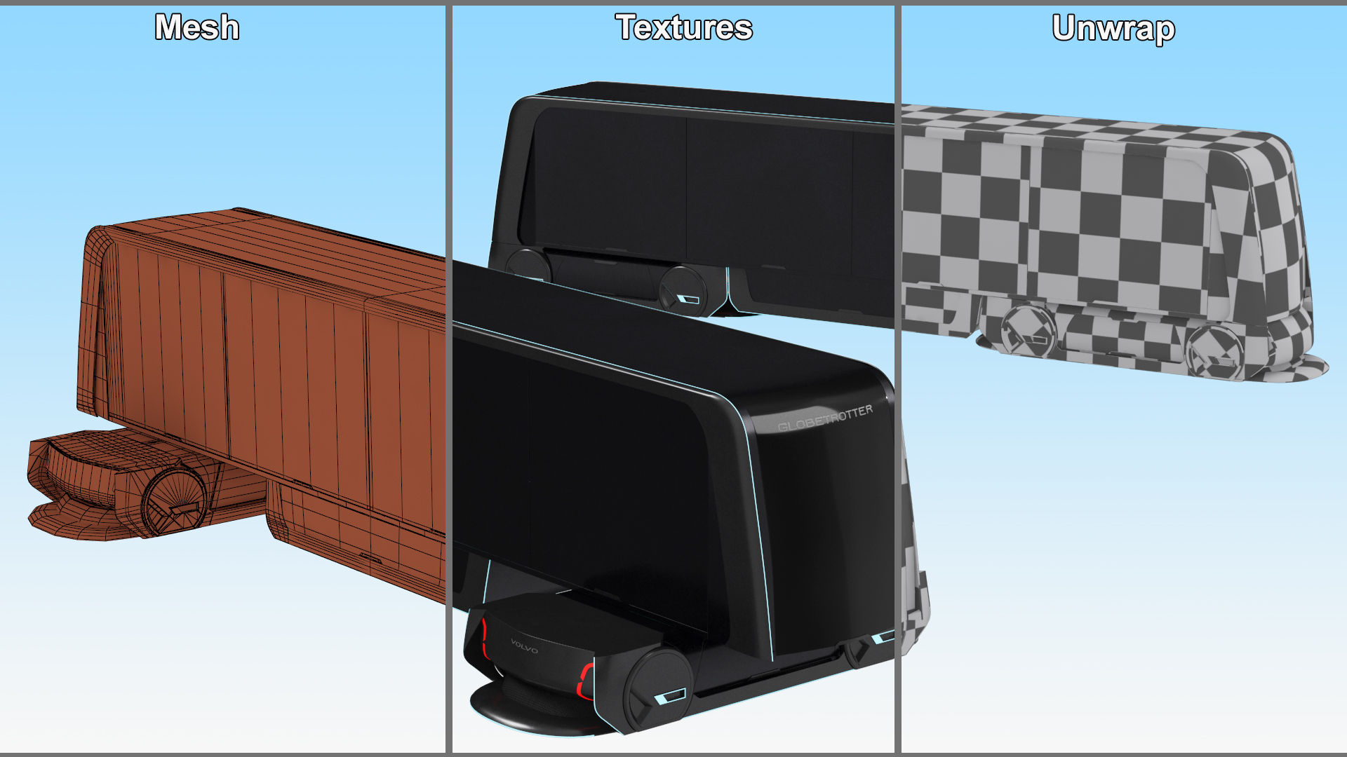 3D model Futuristic Volvo Autonomous Carrier
