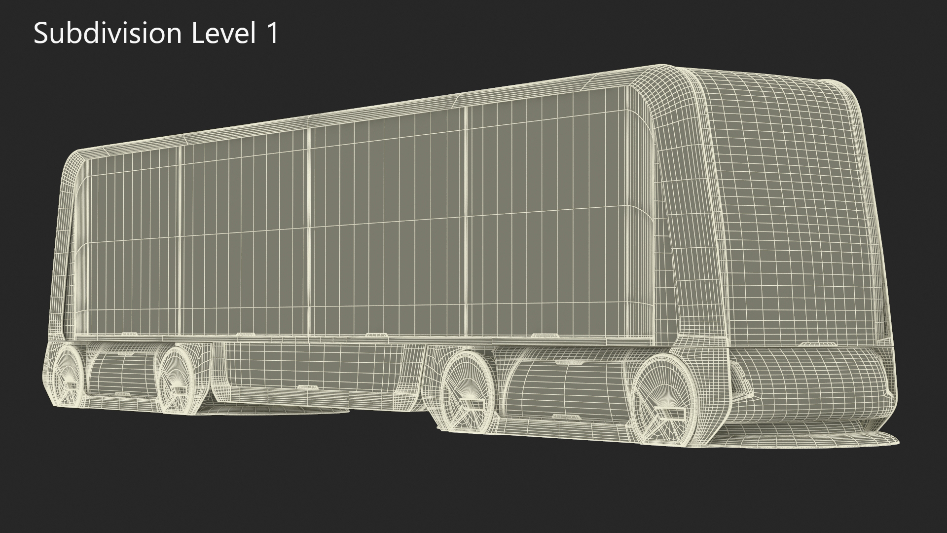 3D model Futuristic Volvo Autonomous Carrier