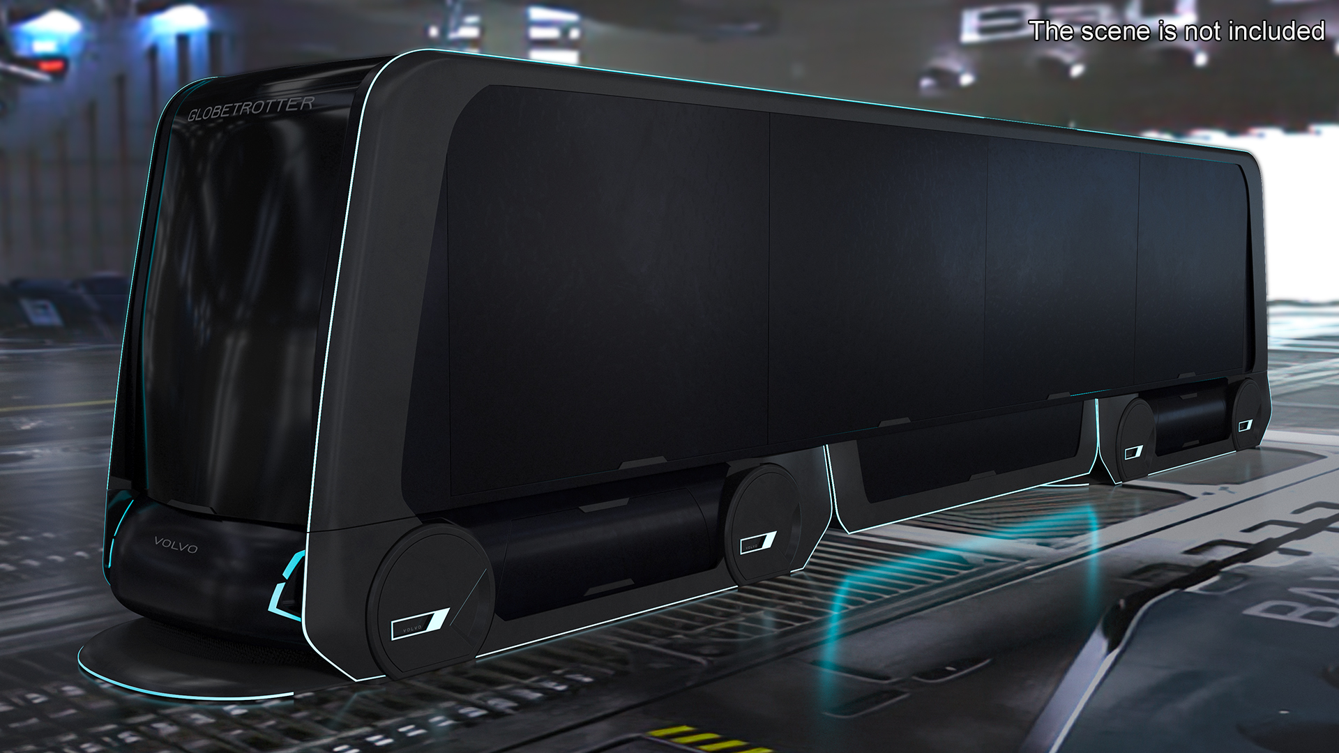 3D model Futuristic Volvo Autonomous Carrier