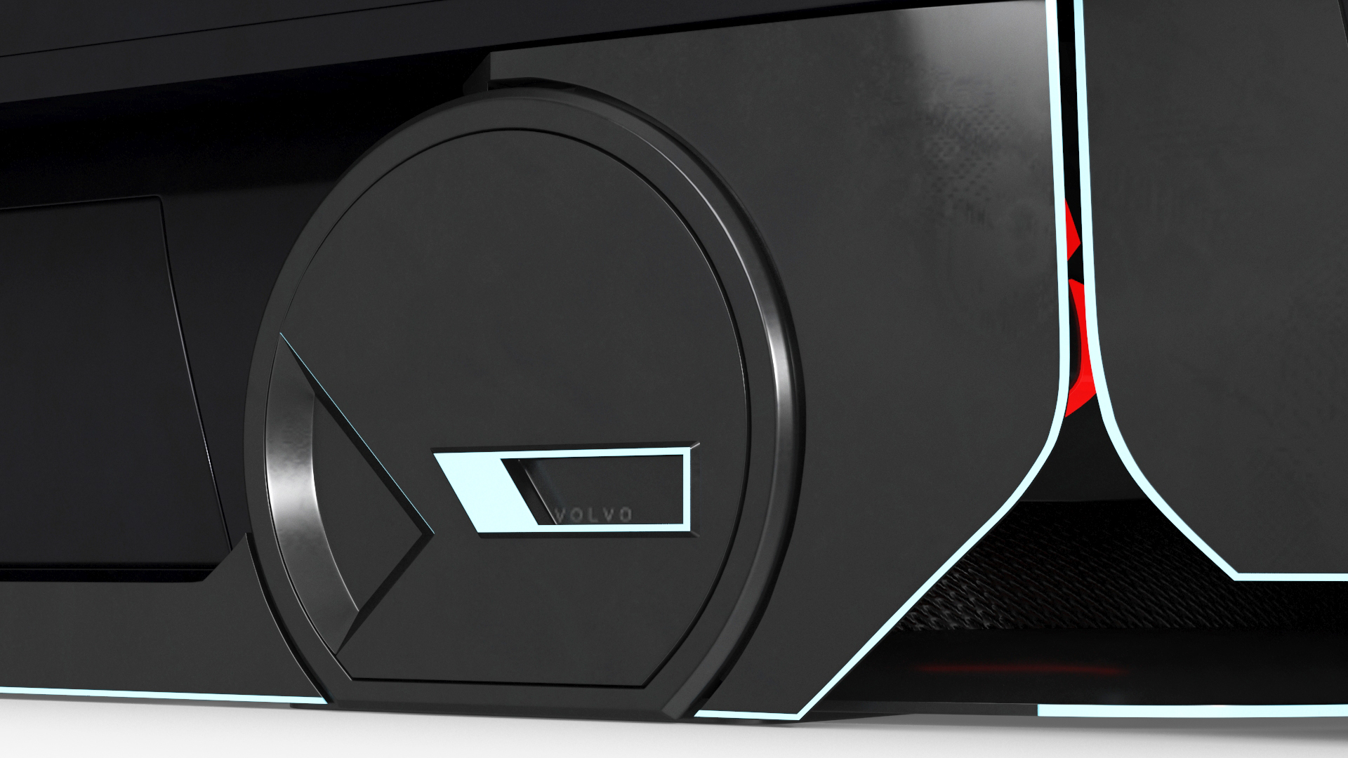 3D model Futuristic Volvo Autonomous Carrier
