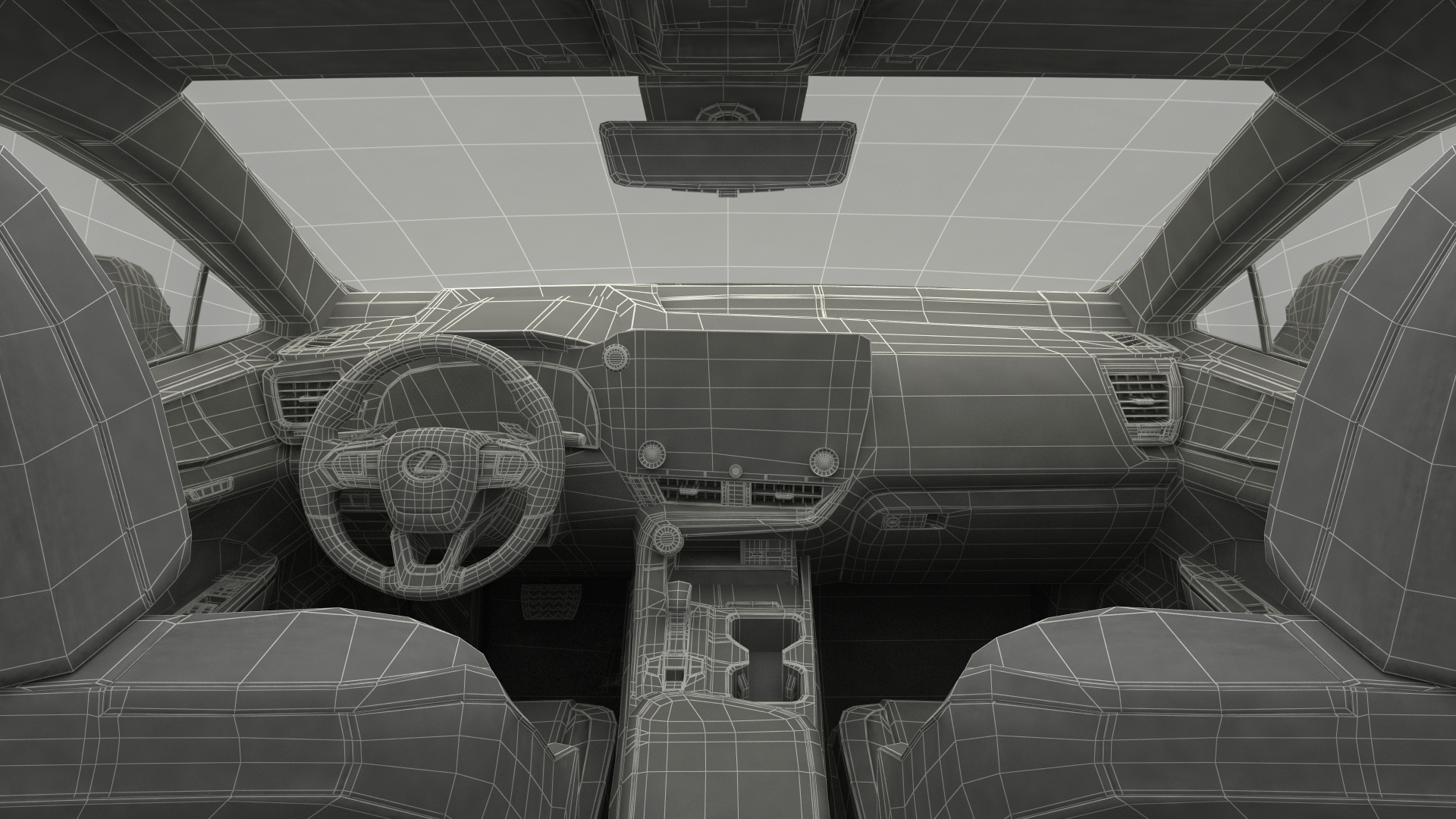 3D Lexus NX HYBRID 2024 Black