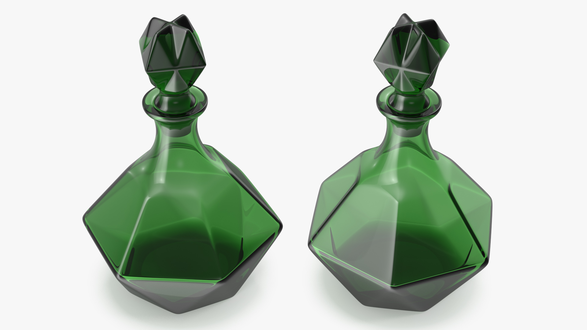 3D model Green Glass Decanter