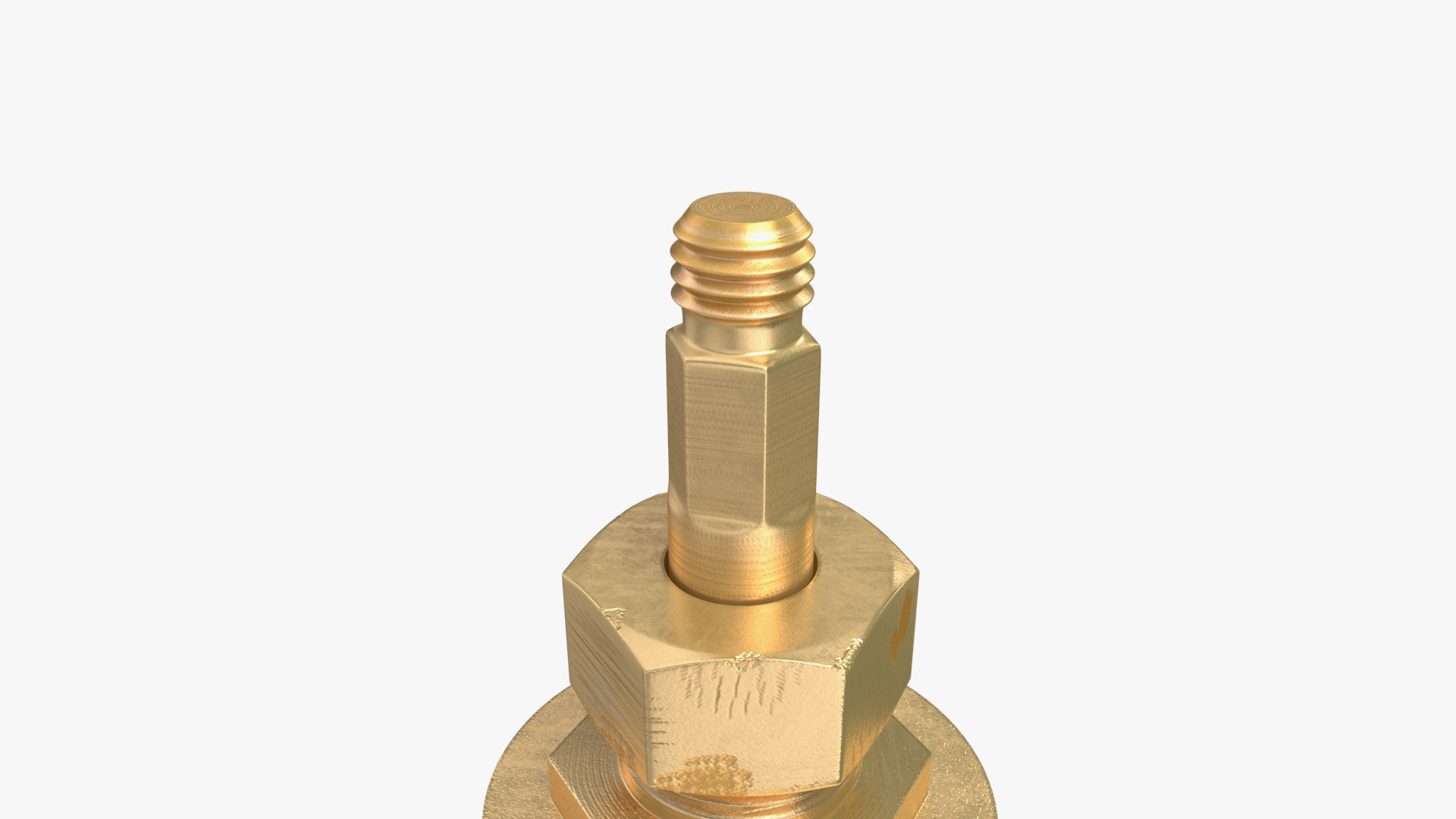 3D Brass Gate Valve