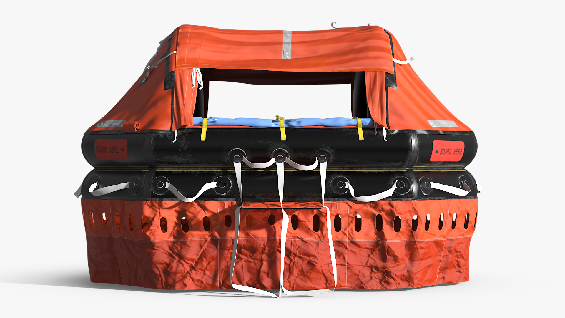 3D model Inflatable Life Raft Open