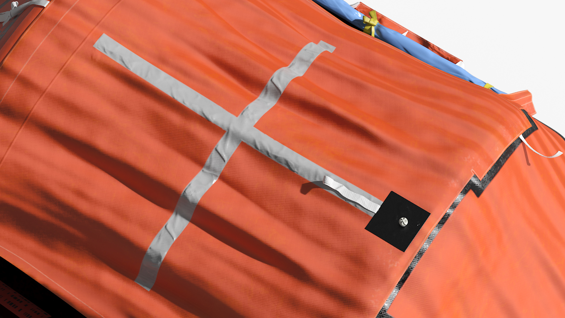 3D model Inflatable Life Raft Open