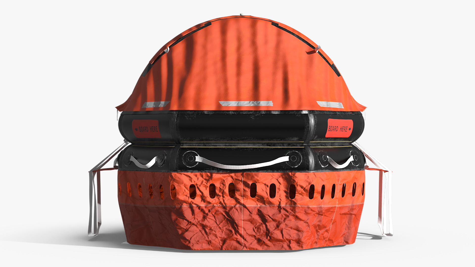 3D model Inflatable Life Raft Open