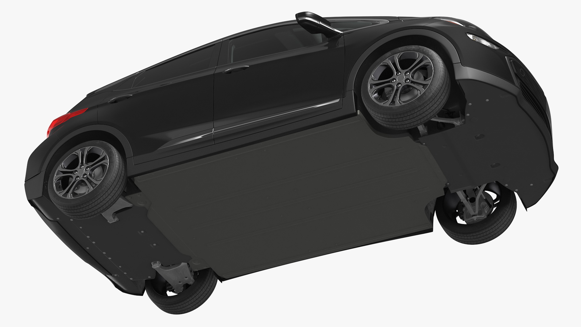Electric Family Vehicle 2018 Simple Interior Generic 3D