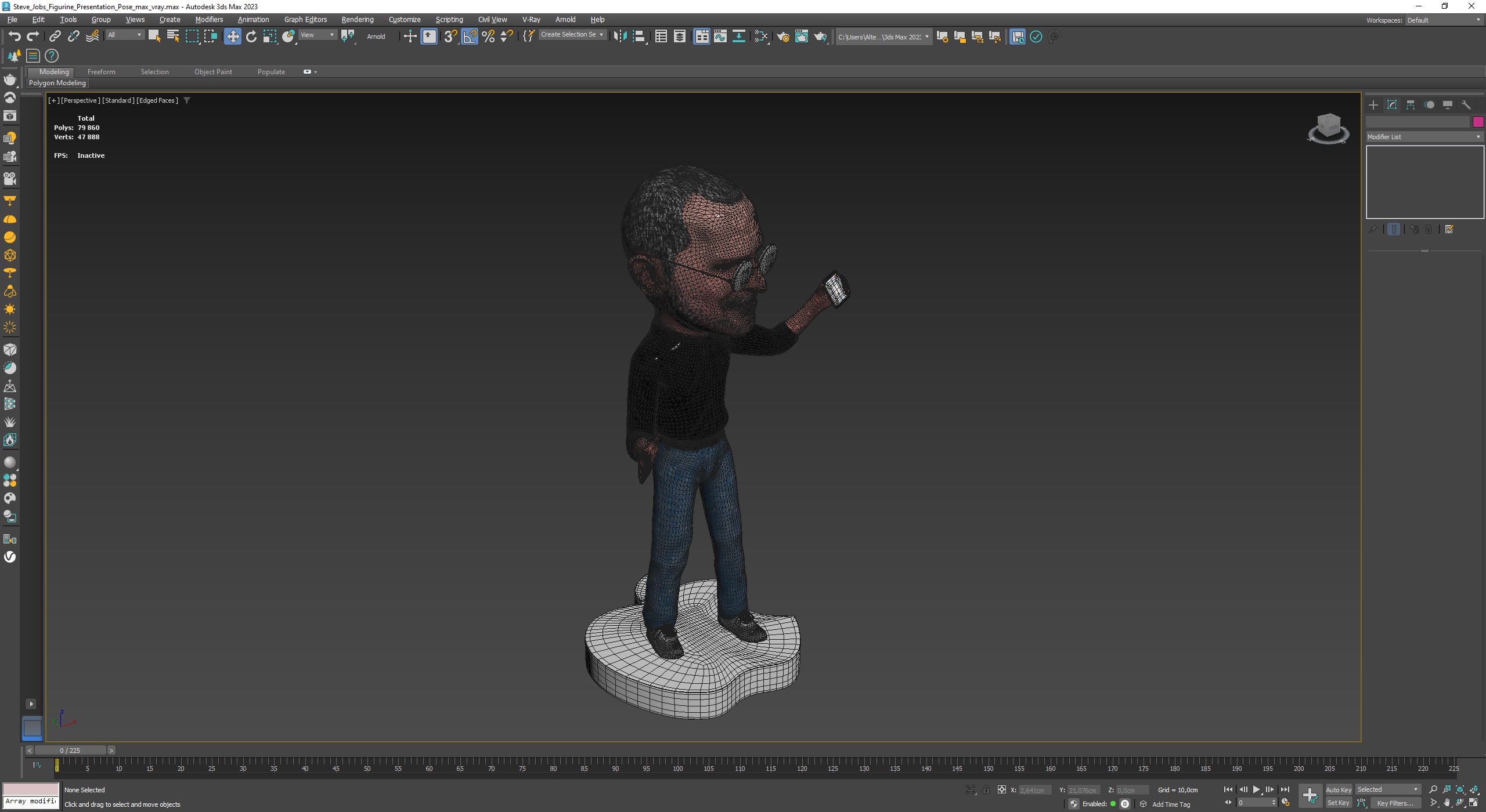 3D model Steve Jobs Figurine Presentation Pose for 3D Print