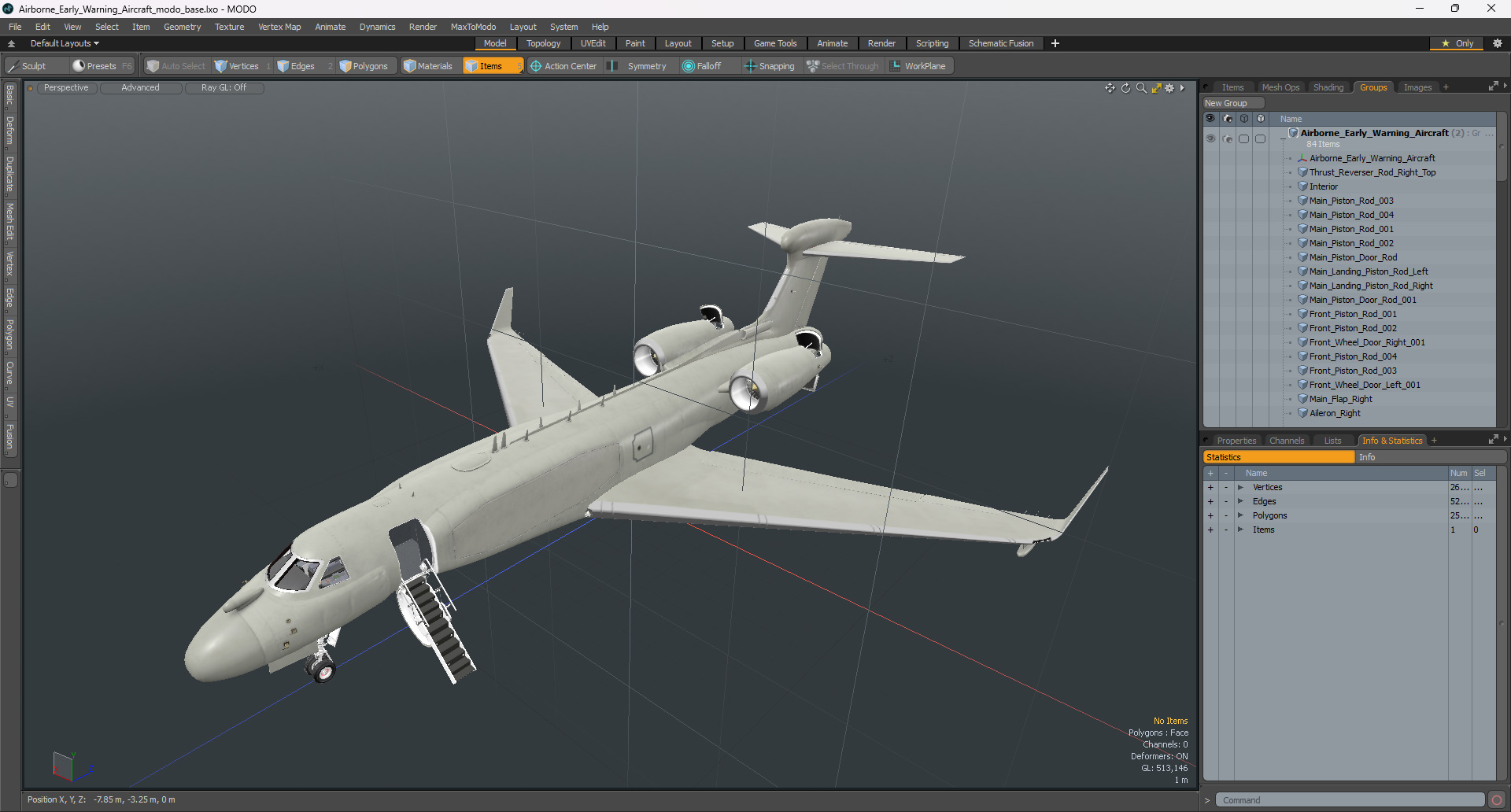 3D Airborne Early Warning Aircraft