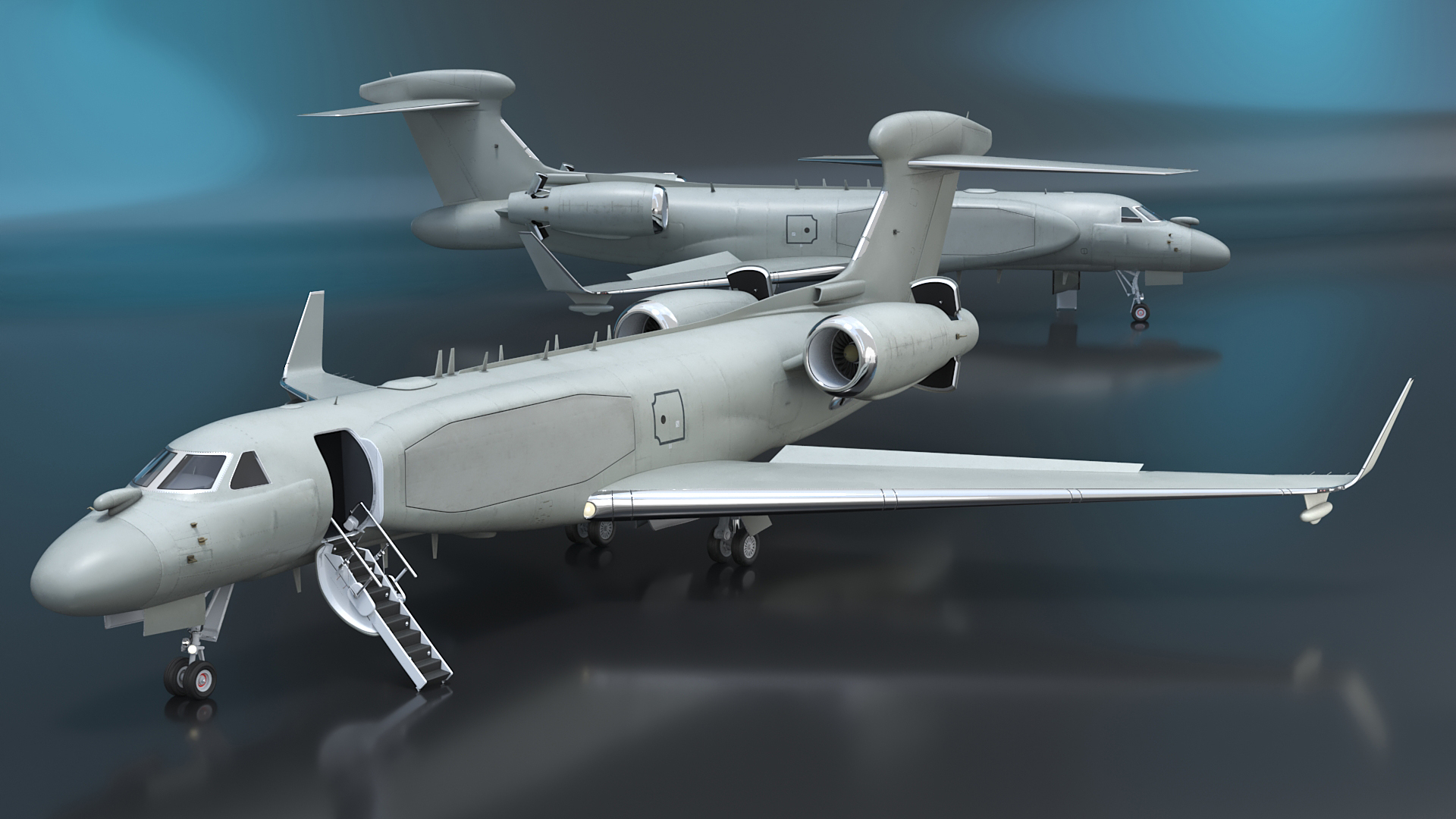 3D Airborne Early Warning Aircraft