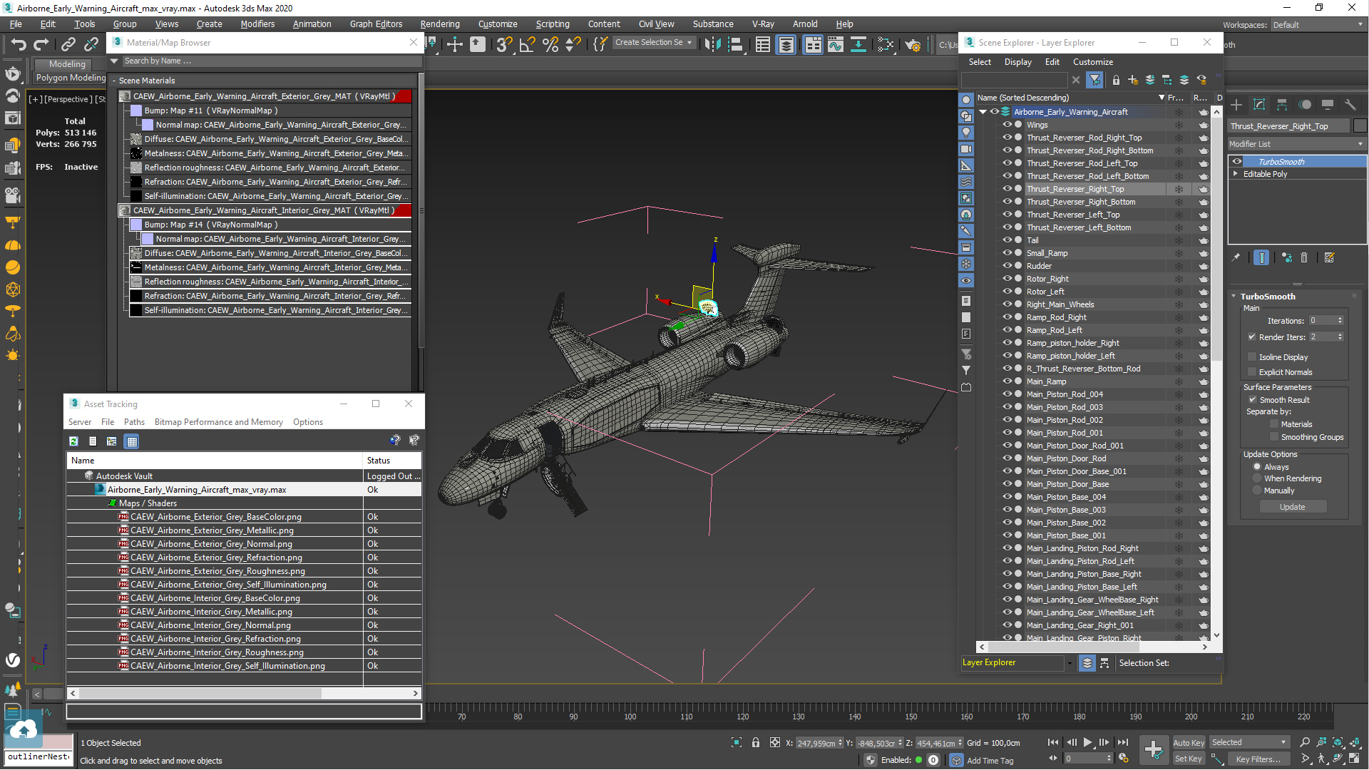3D Airborne Early Warning Aircraft