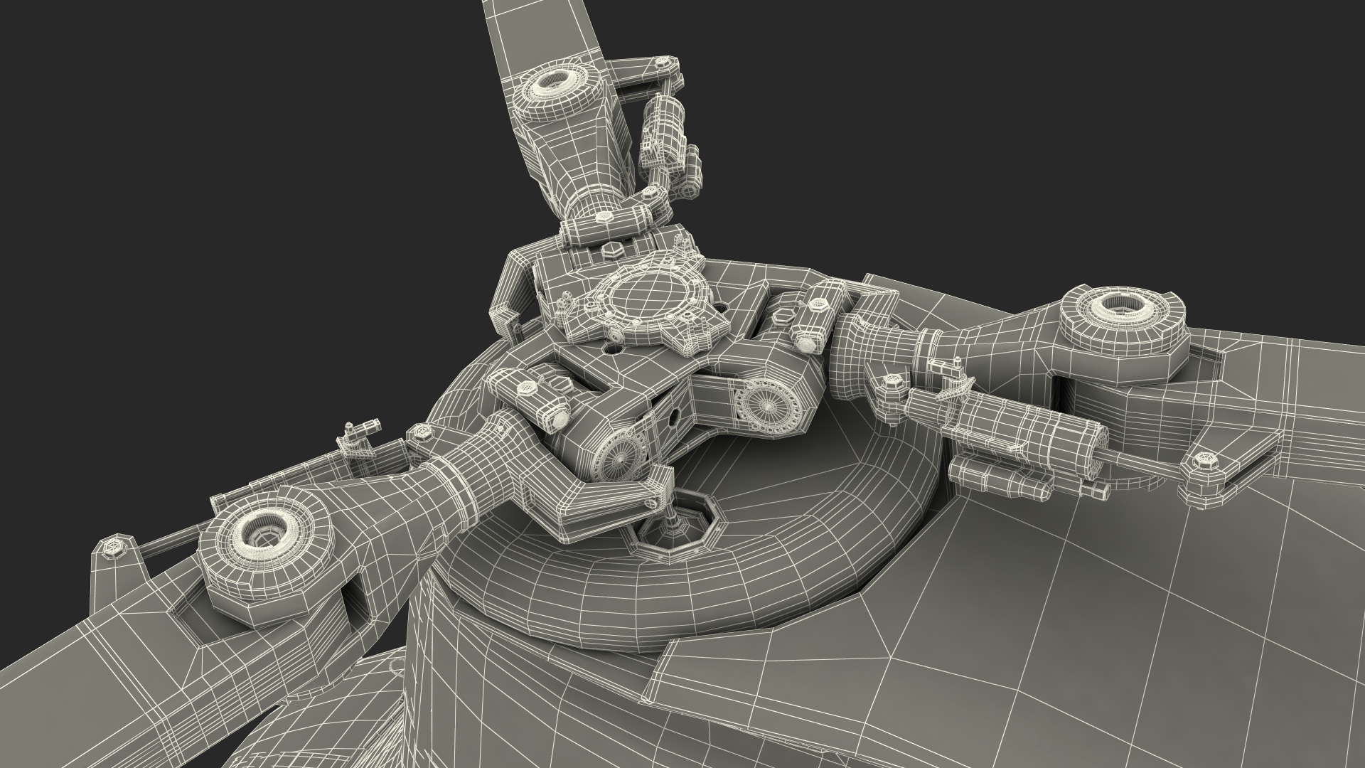 Forklift Loads Cargo to the Transport Helicopter CH 47 Chinook Rigged 3D model