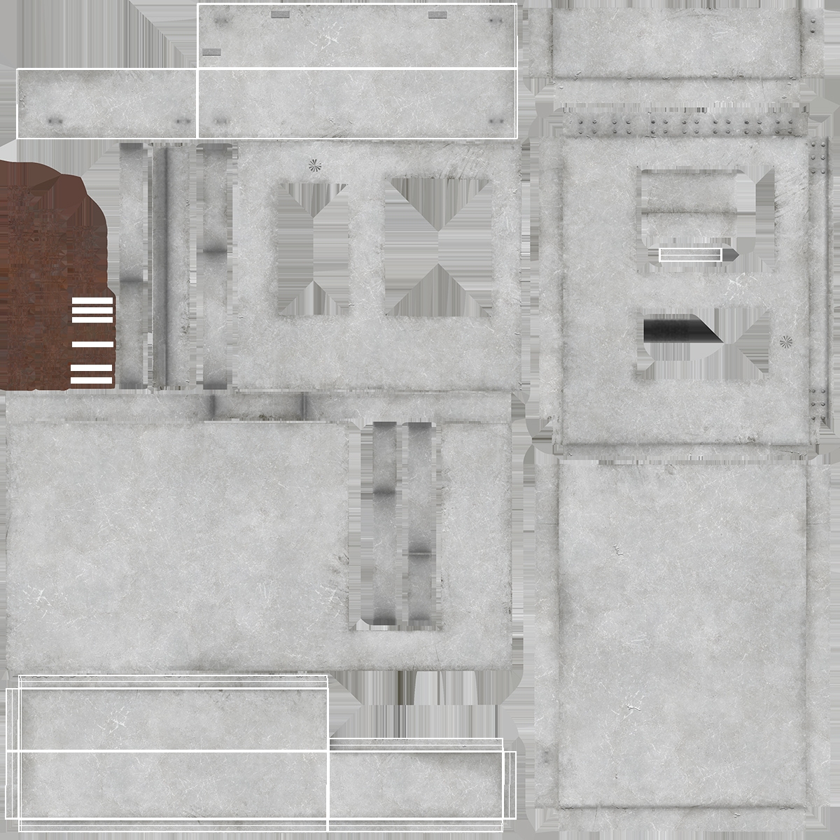 3D model Floor Concrete Panel