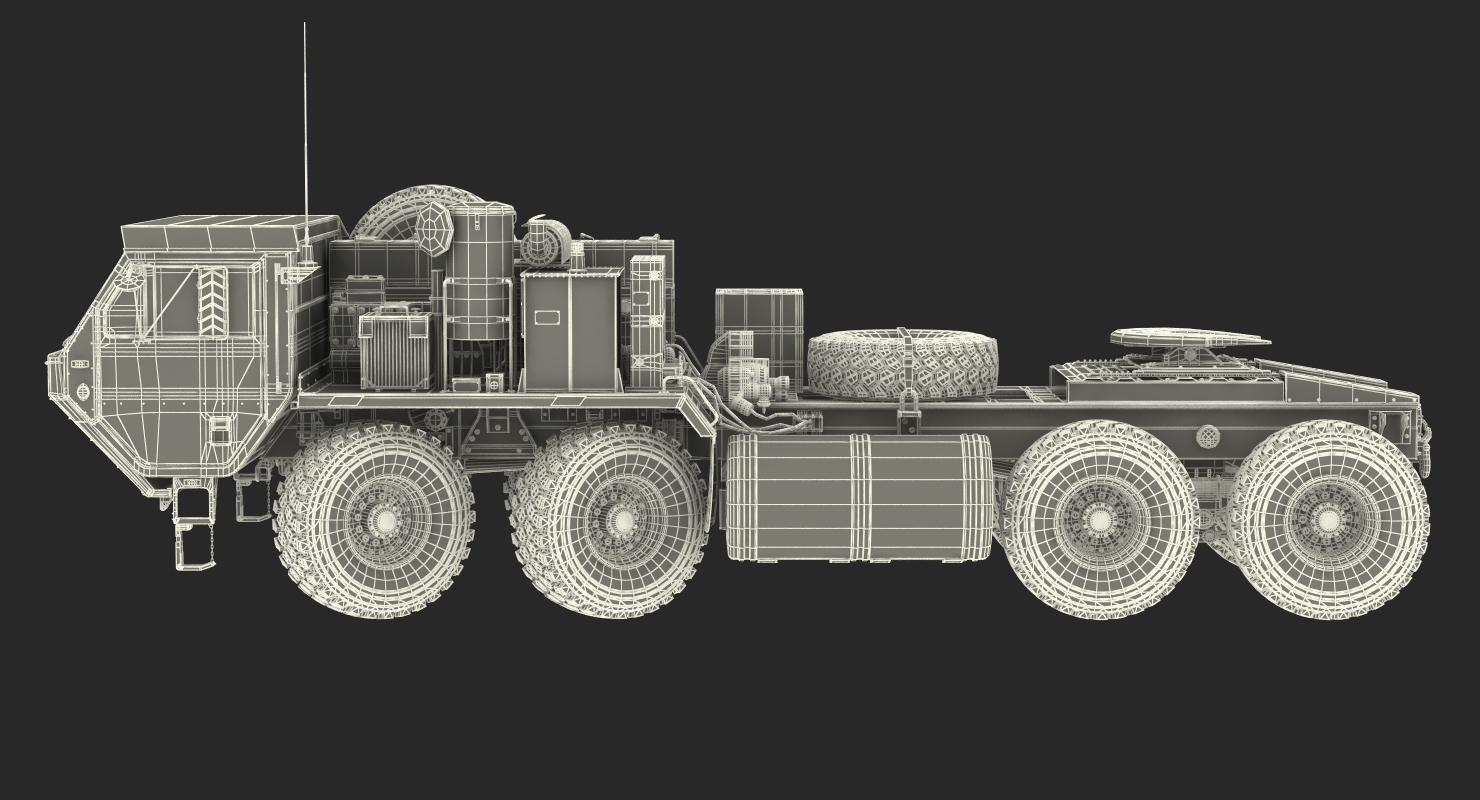 3D model Military Truck Oshkosh HEMTT M985 Rigged
