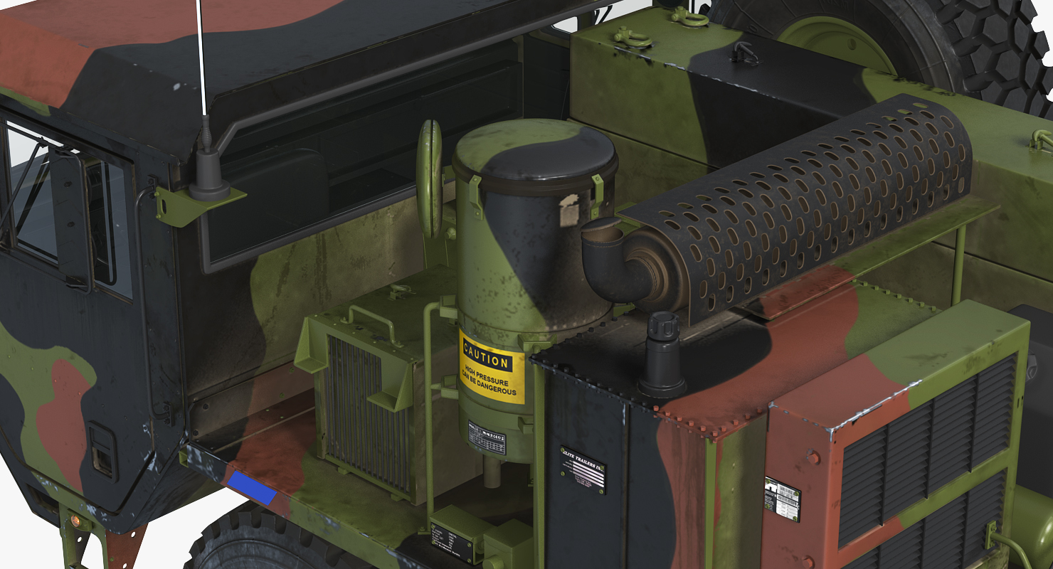 3D model Military Truck Oshkosh HEMTT M985 Rigged