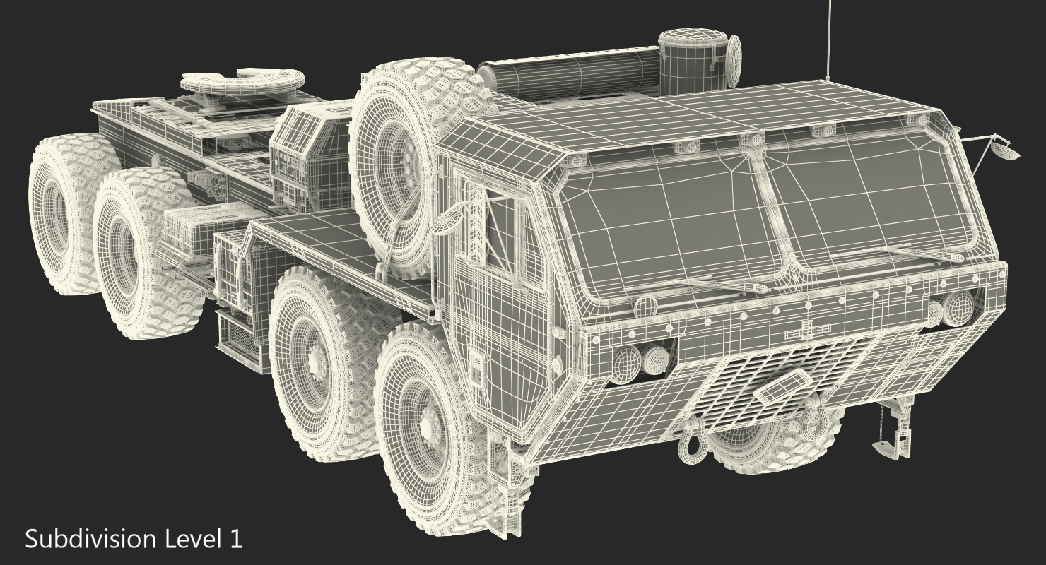 3D model Military Truck Oshkosh HEMTT M985 Rigged