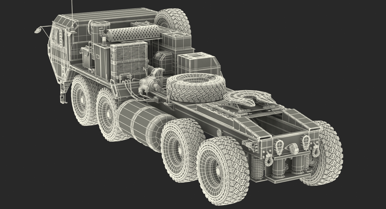 3D model Military Truck Oshkosh HEMTT M985 Rigged