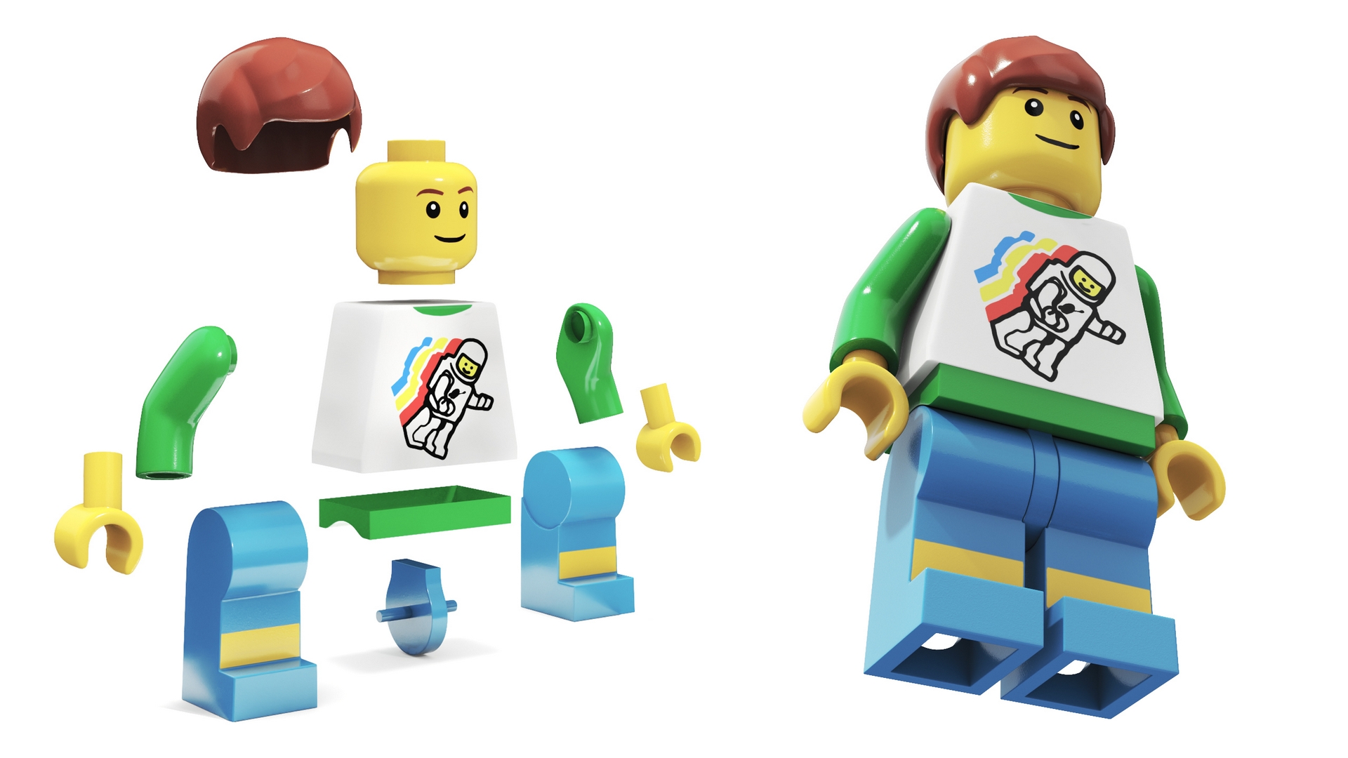 Minifigure LEGO Teenager 3D model