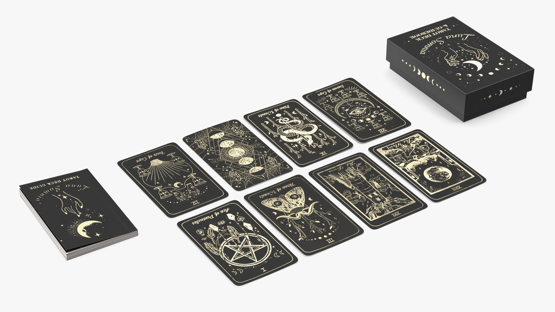 3D Luna Somnia Tarot Cards model