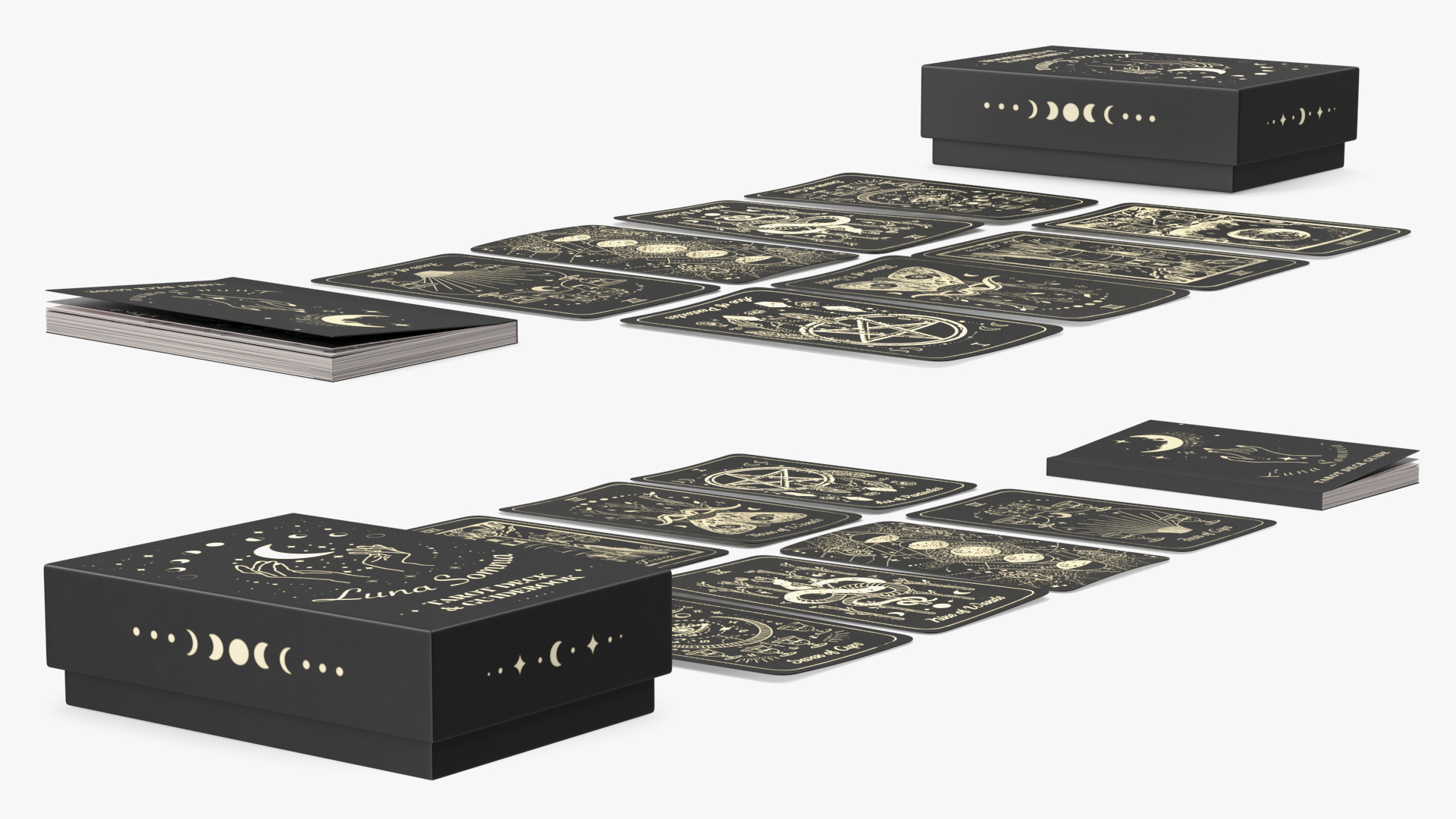 3D Luna Somnia Tarot Cards model