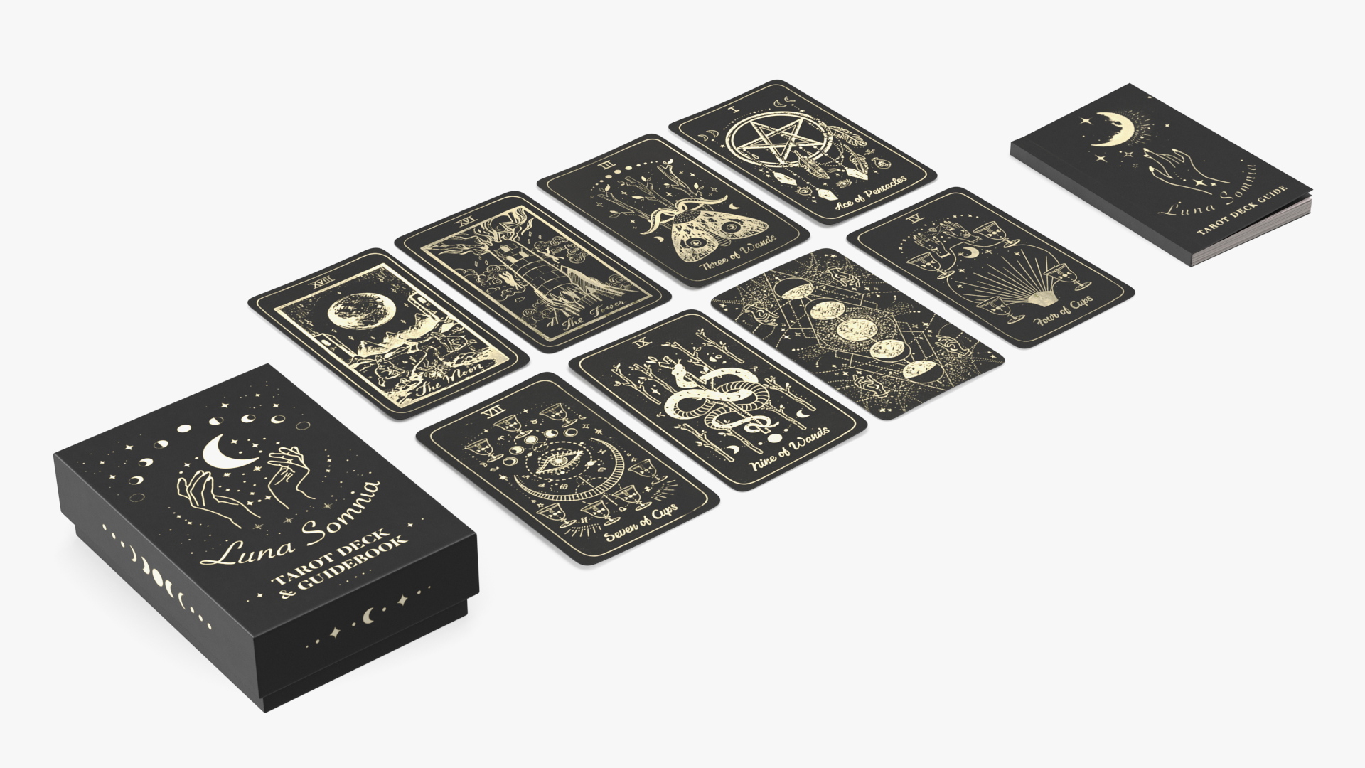 3D Luna Somnia Tarot Cards model