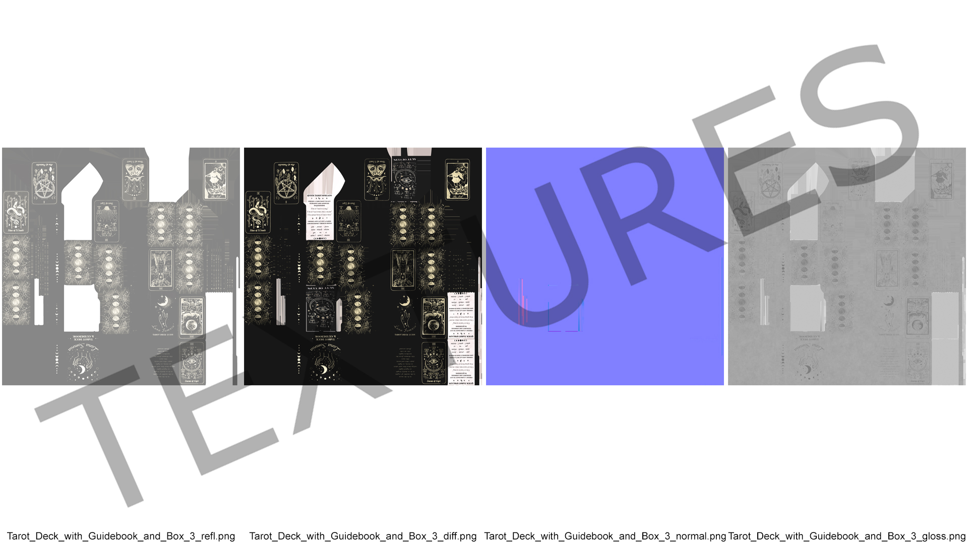 3D Luna Somnia Tarot Cards model