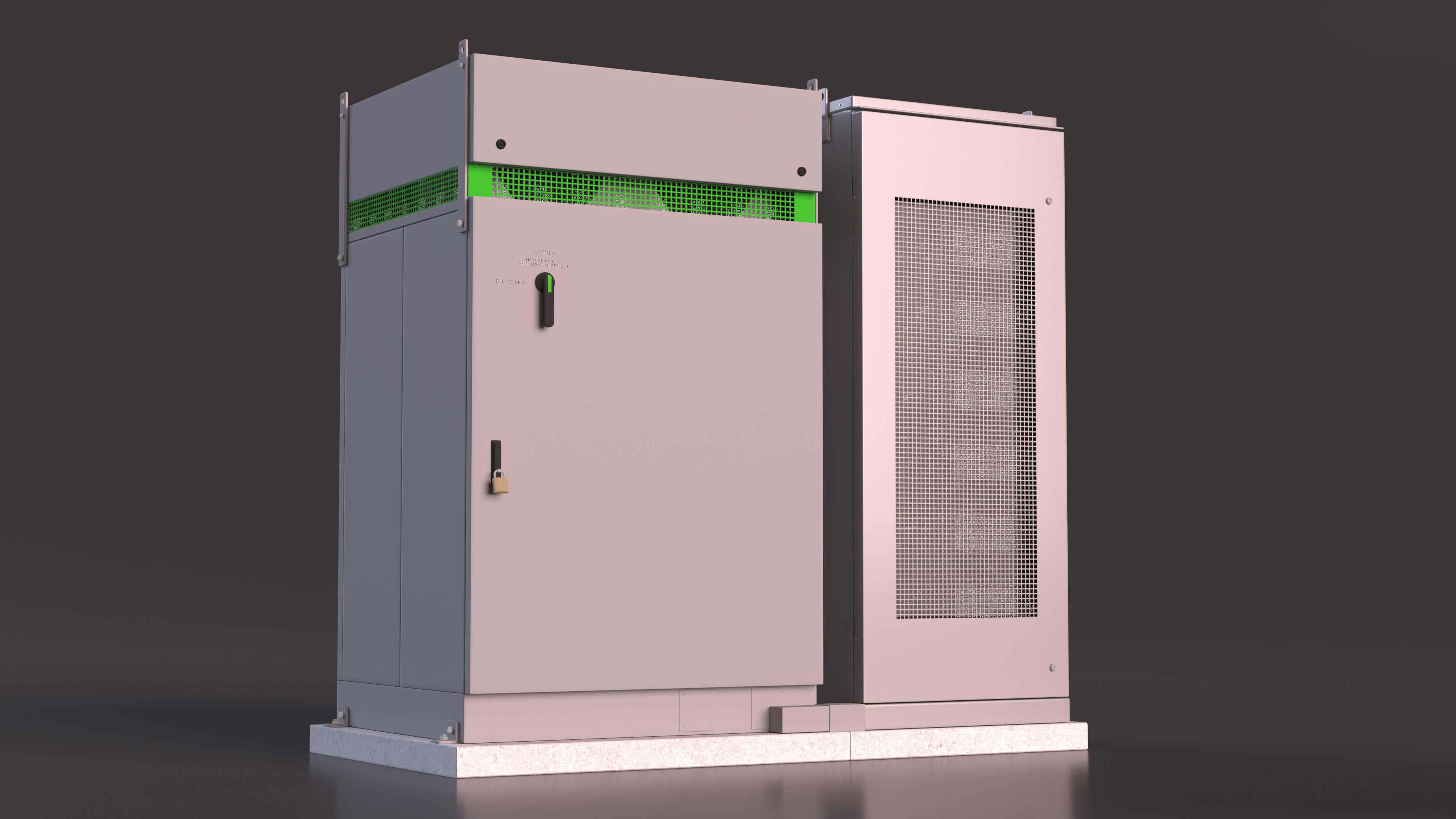 3D Energy Storage System Grey