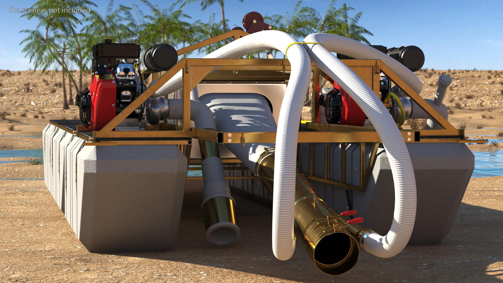 Equipment For Large-Scale Gold and Diamond Mining 3D model