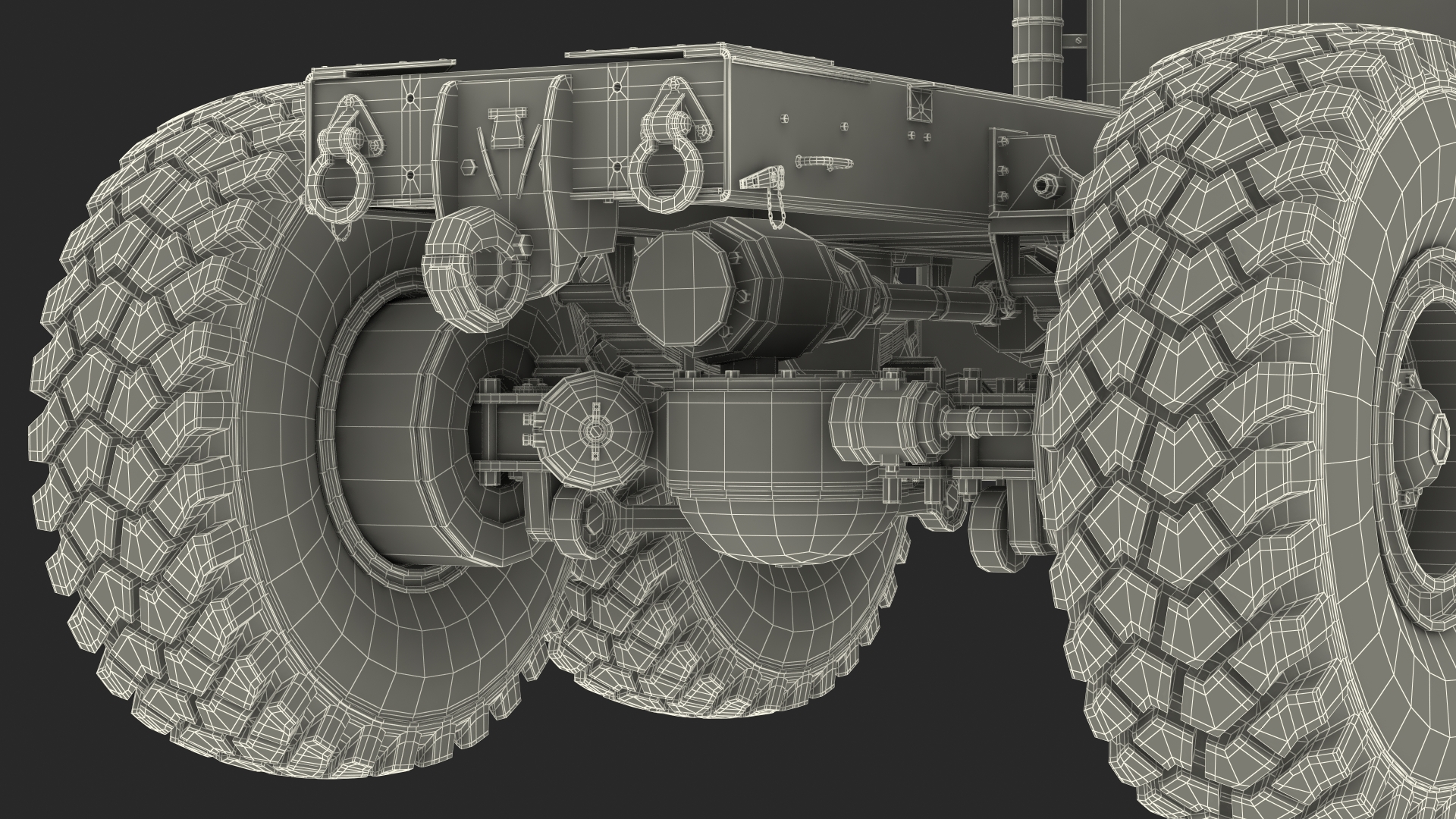 3D model M939 Military Truck Green