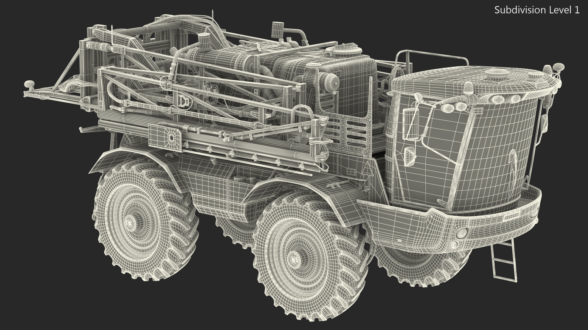 3D model Agrifac Condor 5 Self Propelled Crop Sprayer Dirty