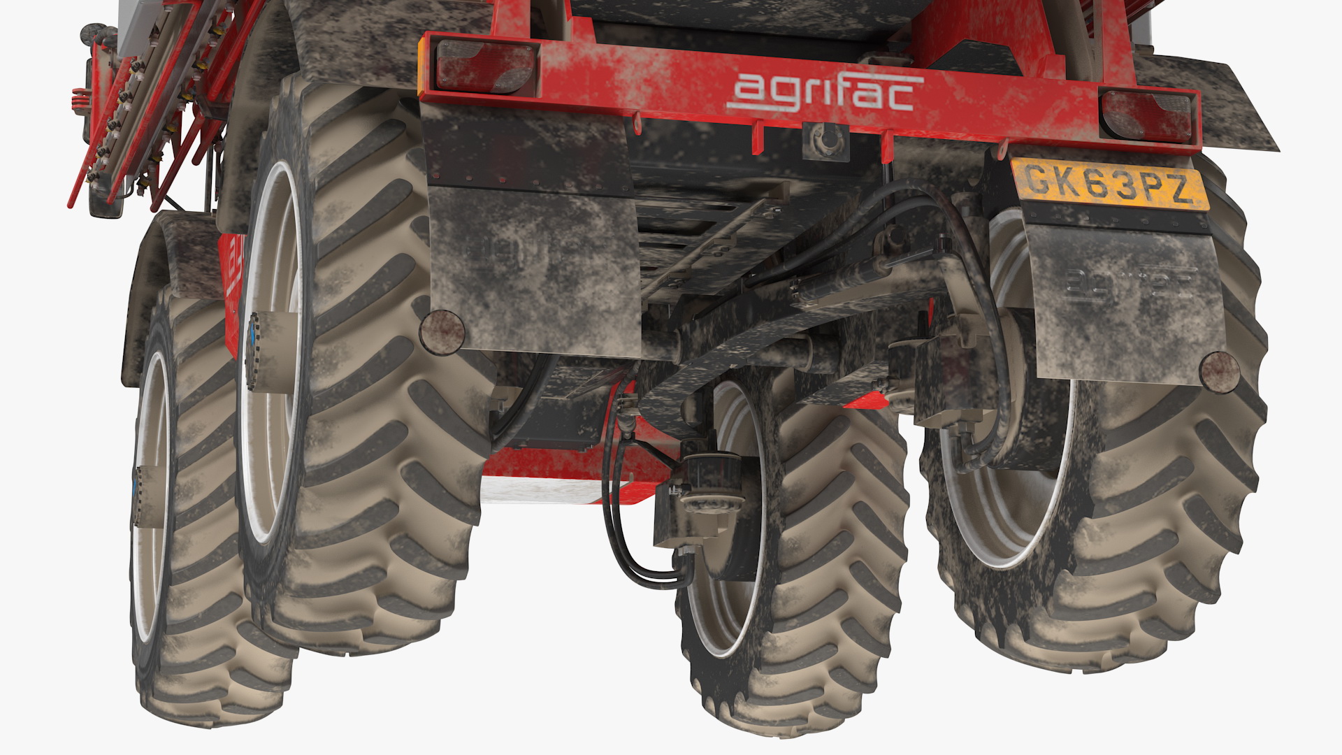 3D model Agrifac Condor 5 Self Propelled Crop Sprayer Dirty