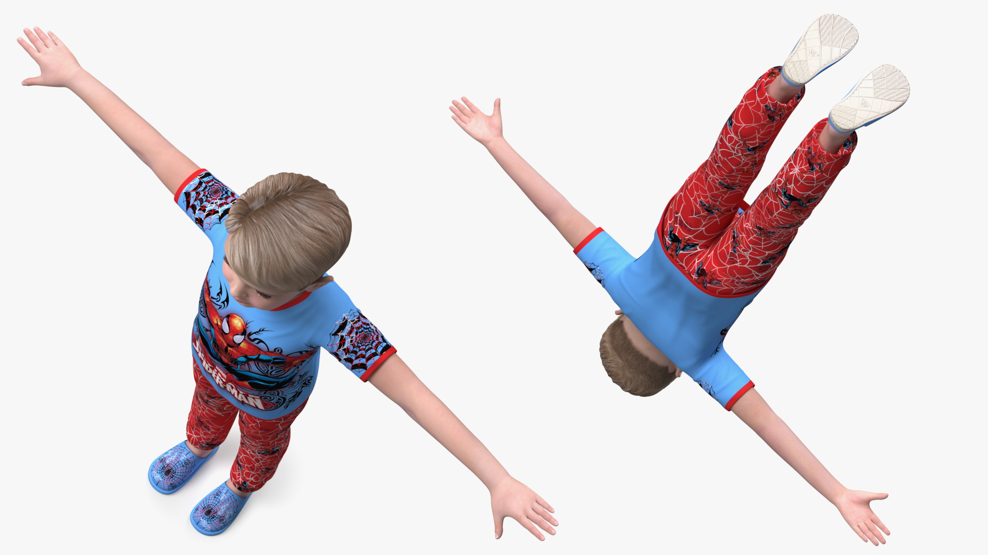 3D Child Boy Home Style Rigged for Maya