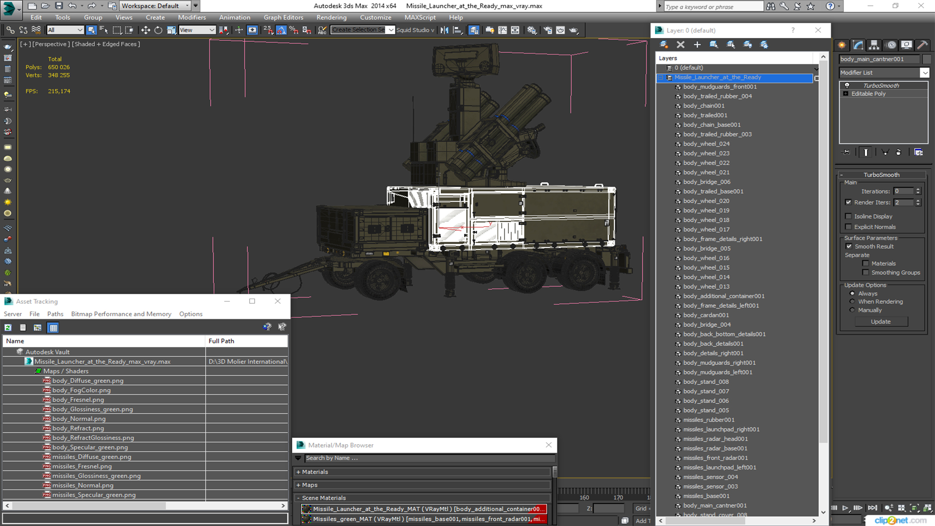 Missile Launcher at the Ready 3D model