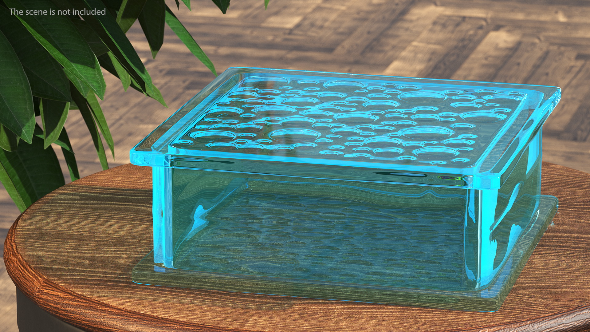 Blue Bubbles Glass Block 3D model