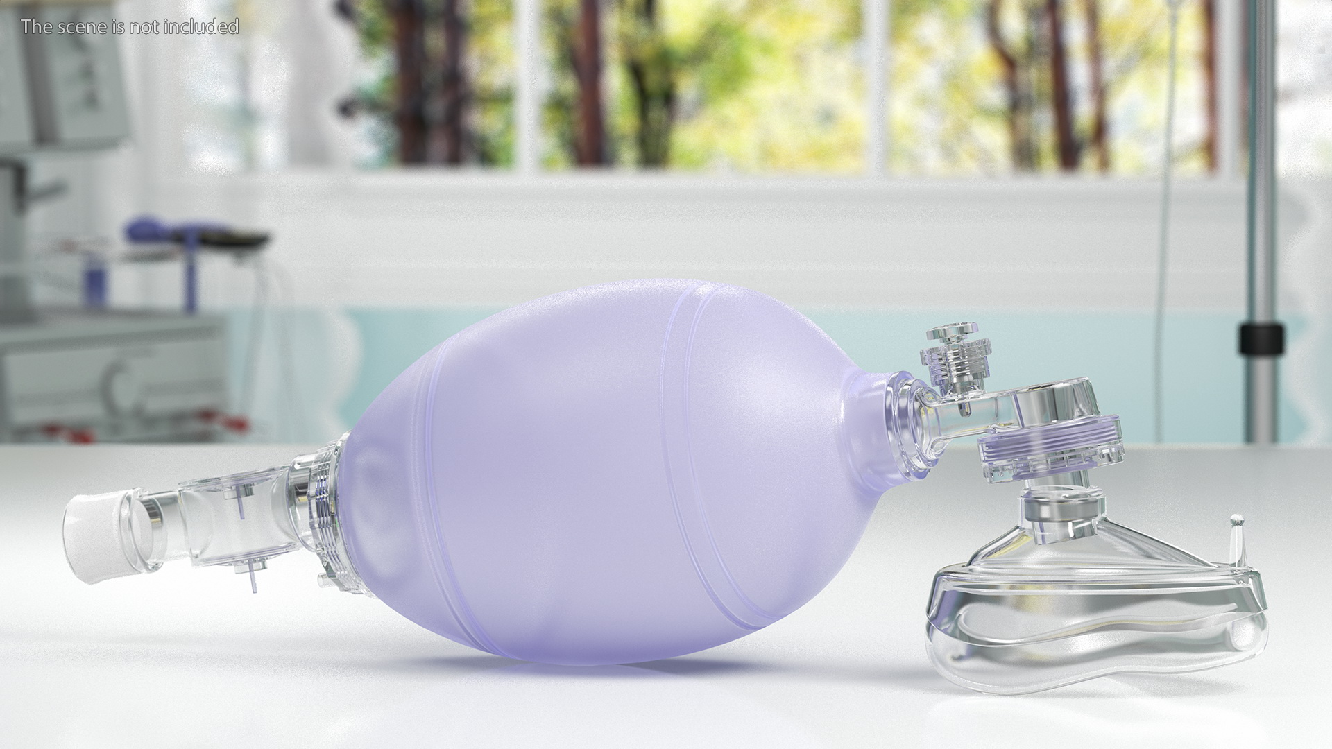 3D PVC Manual Resuscitator model