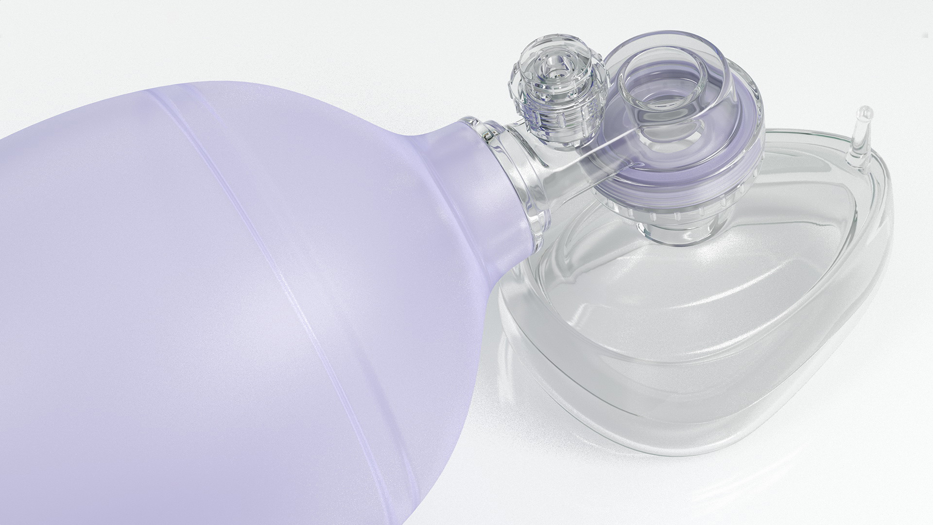 3D PVC Manual Resuscitator model