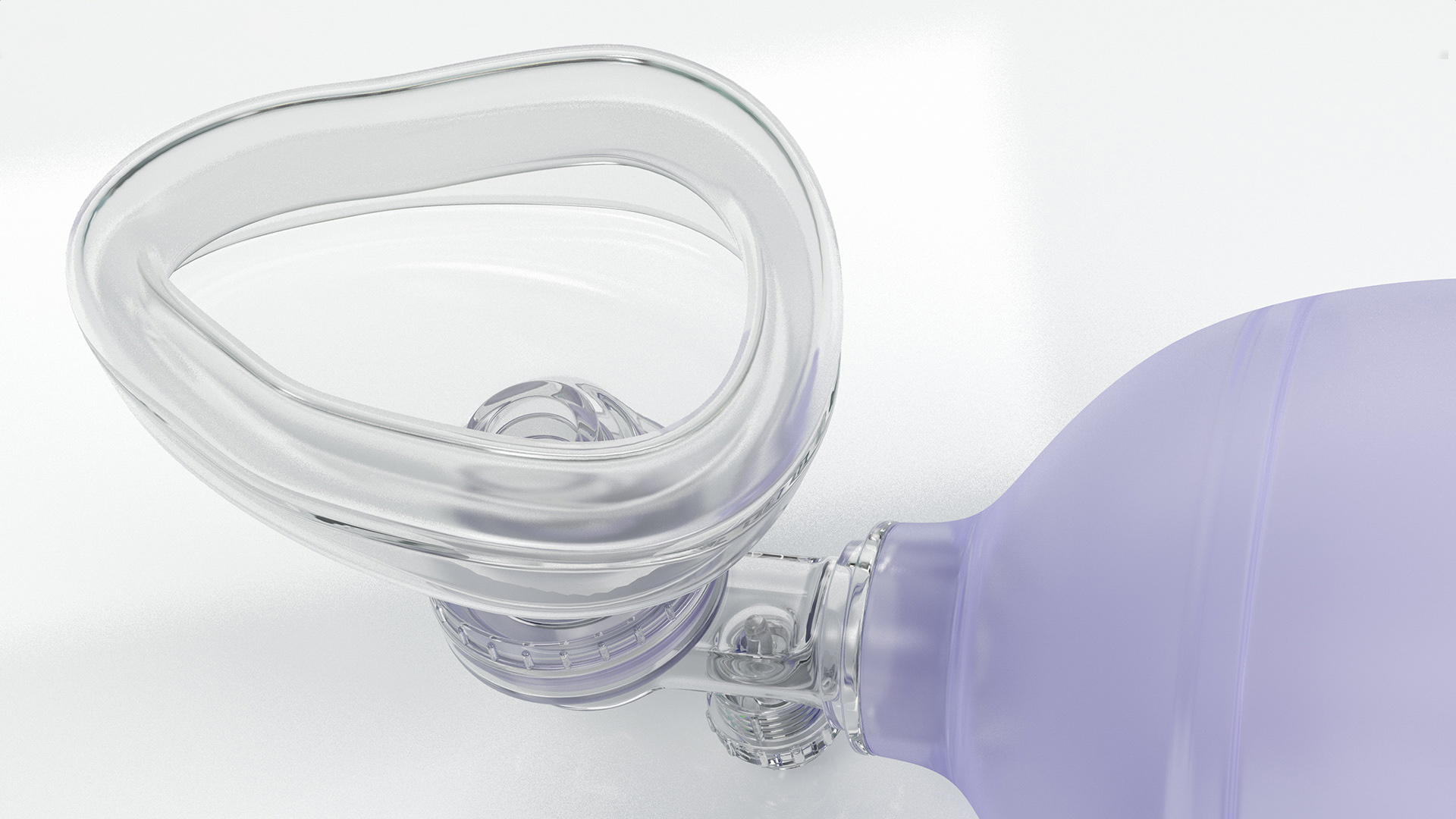 3D PVC Manual Resuscitator model