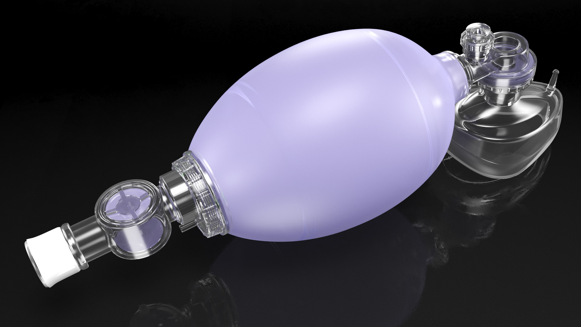 3D PVC Manual Resuscitator model