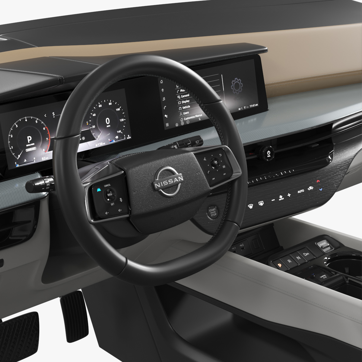 Nissan Rogue 2027 Dashboard 3D model preview